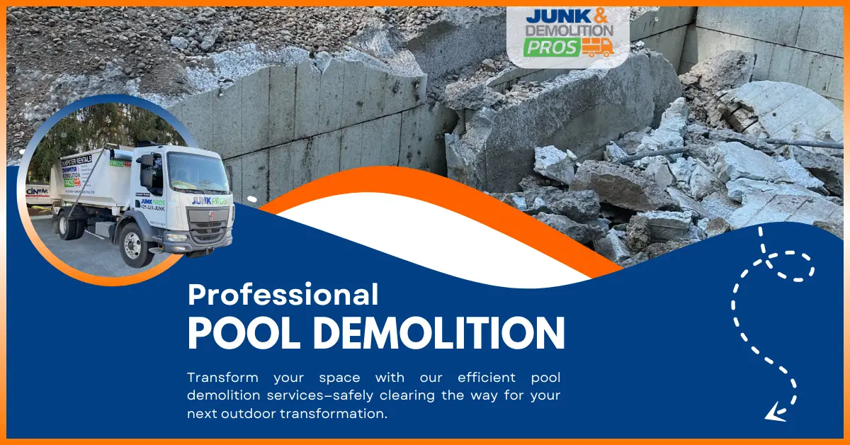Pool Demolition in Redmond: Should You Remove or Restore by Junk & Demolition Pros LLC
