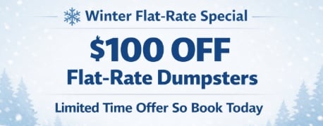 $100 off dumpster rentals