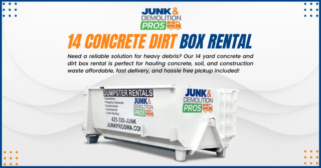14 concrete dirt box rental