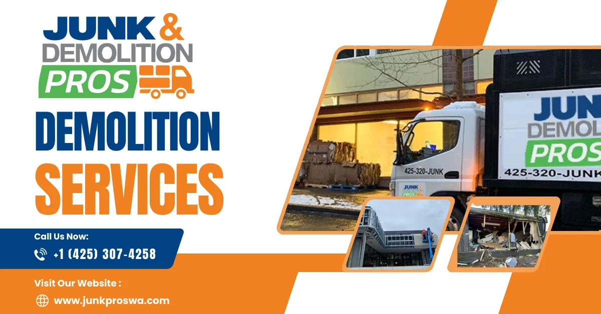 environmental advantages of Deconstruction vs Demolition with Junk Pros WA.