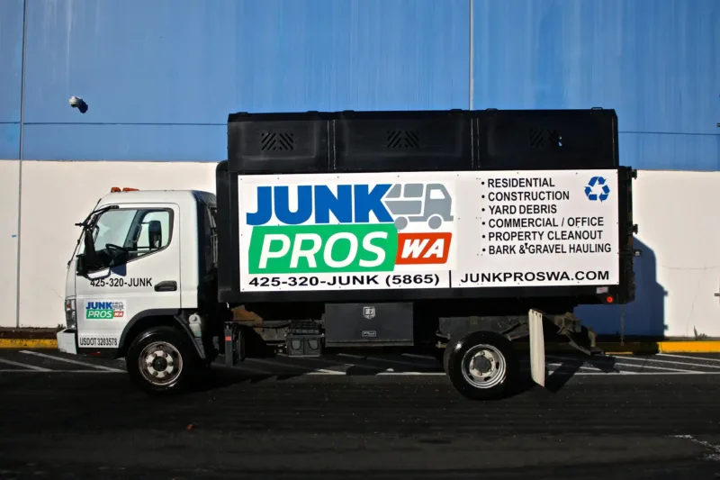 Junk Pros truck with its high-sided cargo box