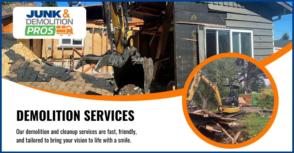 Demolition Services Can Increase Property Value by Junk & Demolition Pros LLC