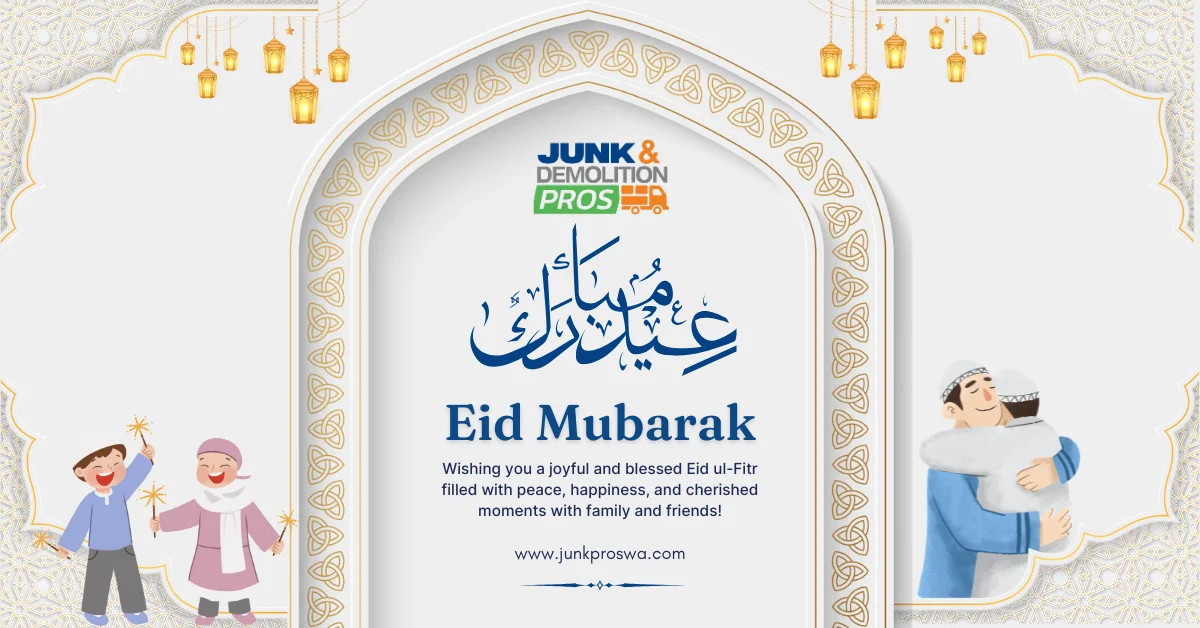 Eid Mubarak! From Junk & Demolition Pros LLC 🌙✨