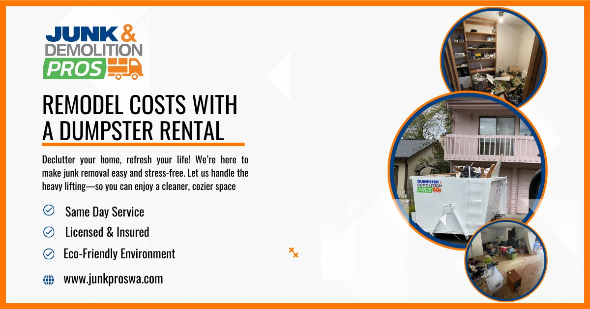 Save Thousands on Remodel Costs with a Dumpster Rental! by Junk & Demolition Pros LLC