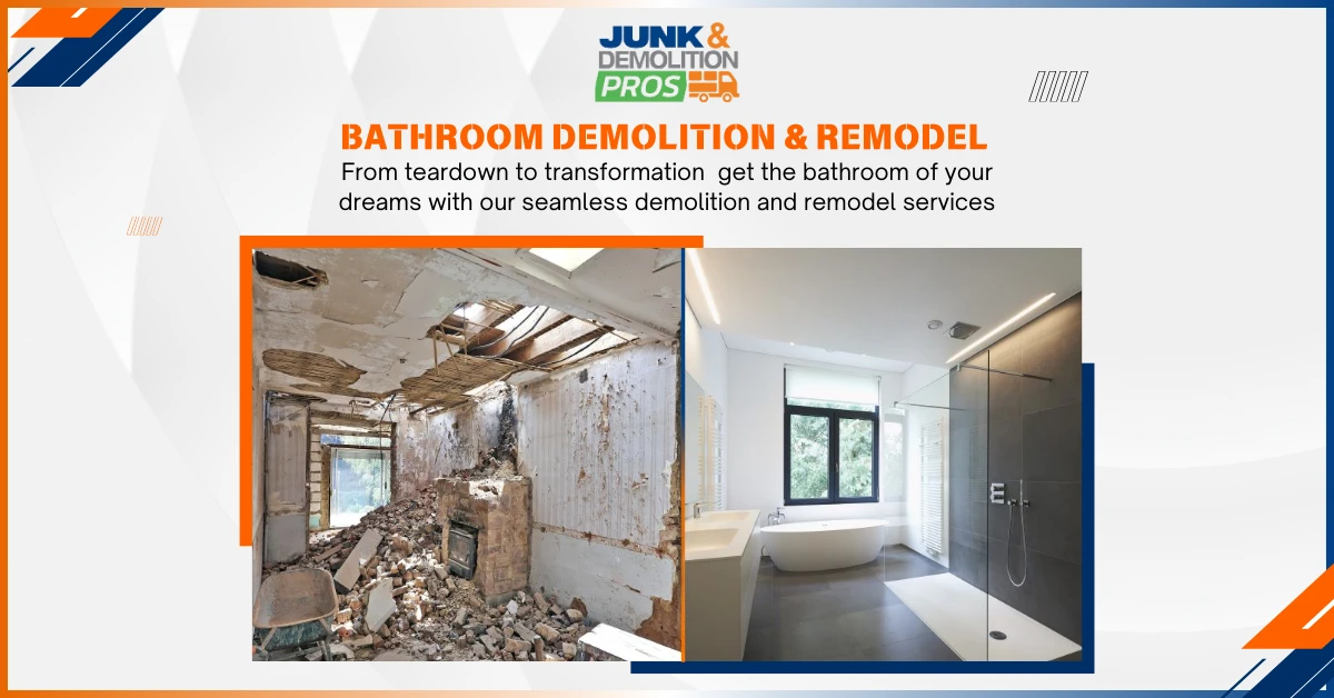 Master Bathroom Remodel & Demolition: Expert Tips & What to Expect by Junk & Demolition Pros LLC