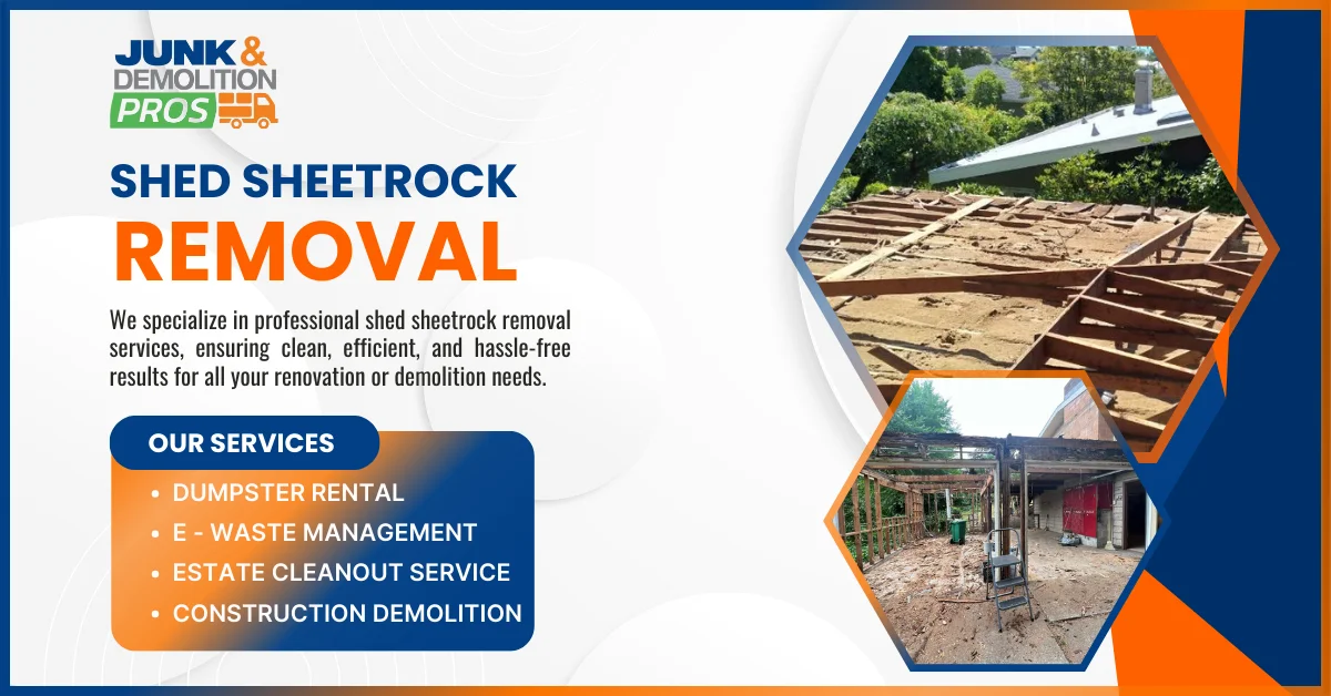 Shed Sheetrock Removal