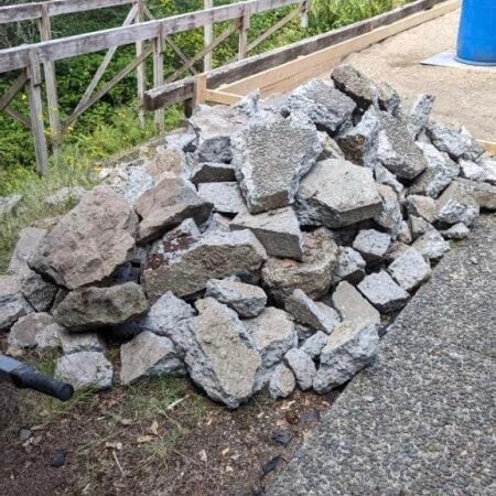Remove concrete rocks1
